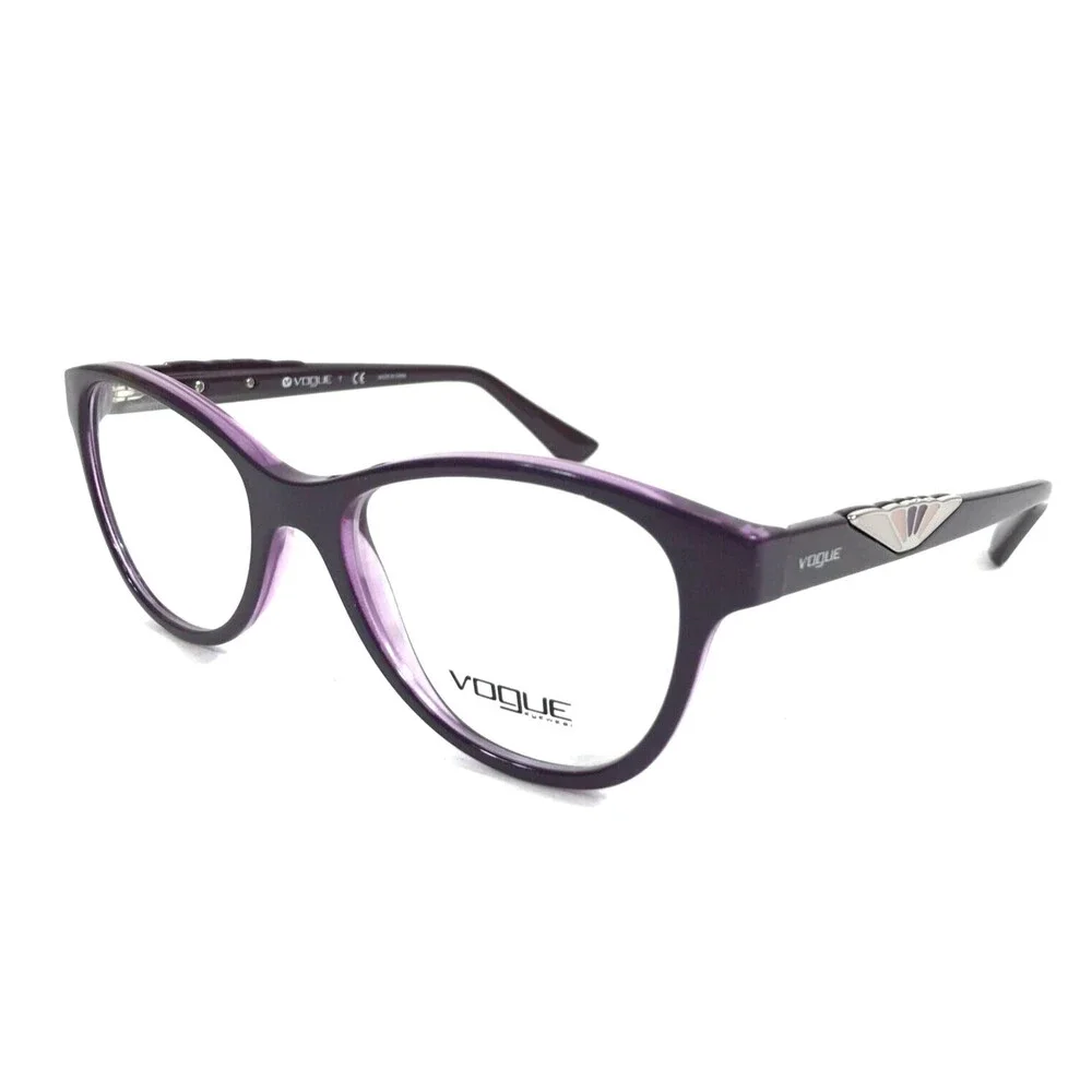 Vogue Eyeglasses Frames VO5055 2409 Purple Cat Eye Full Rim 51-18-140